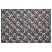 Create Your Own Gothic Bats Red Roses Grey Stoff (Fat Quarter (45,7 x 55,9 cm))