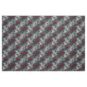 Create Your Own Gothic Red Roses Bats Grey Stoff (Fat Quarter (45,7 x 55,9 cm))