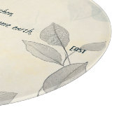 Create Your Own Gray Yellow Floral Minimalist Schneidebrett (Ecke)