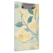 Create Your Own Green & Yellow Floral Minimalist Klemmbrett (Rechts)