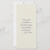 Create Your Own Happy Purple Fox Bookmark Card (Rückseite)