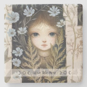 Create Your Own Hedge Witch Botanical Steinuntersetzer (Vorderseite)