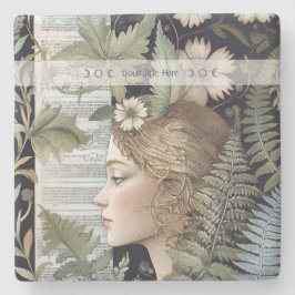 Create Your Own Hedge Witch Wildflowers Botanical Steinuntersetzer