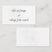 Create Your Own Hinweiskarte (Vorne/Hinten)