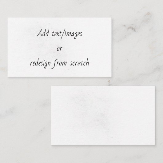 Create Your Own Hinweiskarte (Vorne/Hinten)