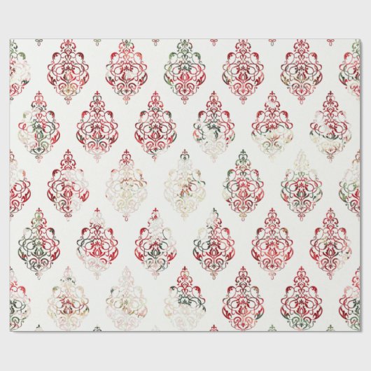 Create Your Own Holiday Damask Geschenkpapier (Flach)