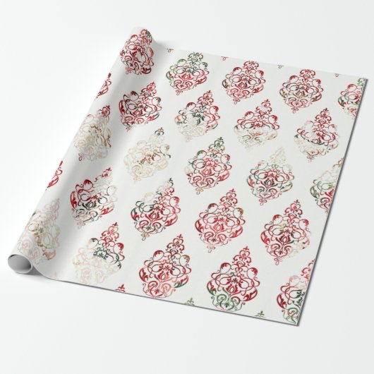 Create Your Own Holiday Damask Geschenkpapier (Ungerollt)