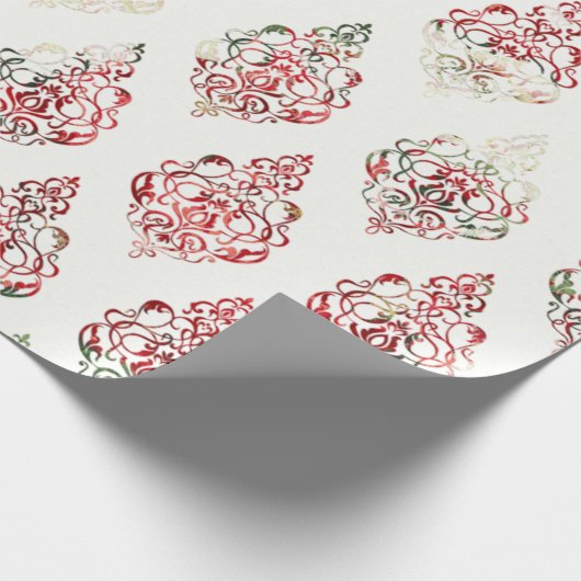 Create Your Own Holiday Damask Geschenkpapier (Ecke)