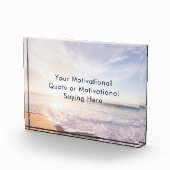 Create Your Own Inspirational Custom Quote Beach  Fotoblock (Rechts)