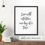 Create Your Own Inspirational Quote Poster<br><div class="desc">Create your own personalized wall art with your favorite inspirational quote or positive words. Features elegant script calligraphy to bring an uplifting mood to your space.</div>