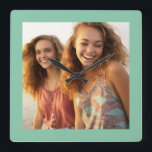 Create Your Own Instagram Art Quadratische Wanduhr<br><div class="desc">A great way to display your square photos from your online account. Add one square photo to make a great memento. If you need to adjust the text or picture, click on the customize link.</div>