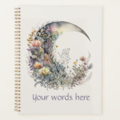 Create Your Own Iridescent Floral Crescent Moon Planer (Vorderseite)