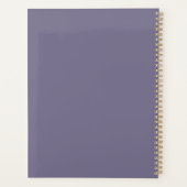 Create Your Own Iridescent Floral Crescent Moon Planer (Rückseite)