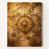 Create Your Own Journey Compass Rose Map Notizblock (Rückseite)
