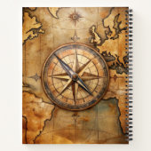 Create Your Own Journey Compass Rose Notizblock (Rückseite)