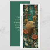 Create Your Own Jungle Capybaras Bookmark Card (Vorne/Hinten)