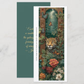 Create Your Own Jungle Cheetah Bookmark Card (Vorne/Hinten)