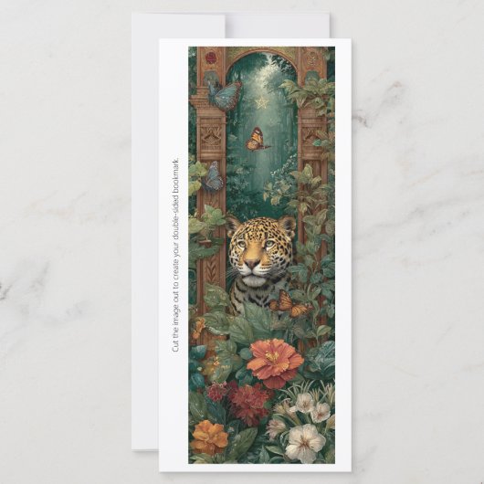 Create Your Own Jungle Cheetah Bookmark Card (Vorderseite)