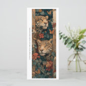 Create Your Own Jungle Cheetahs Bookmark Card (Stehend Vorderseite)