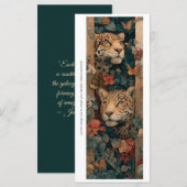 Create Your Own Jungle Cheetahs Bookmark Card (Vorne/Hinten)