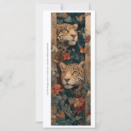 Create Your Own Jungle Cheetahs Bookmark Card (Vorderseite)