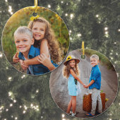 Create Your Own Kids Photo Christmas Keramik Ornament