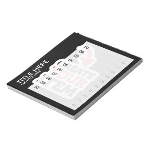 CREATE-YOUR-OWN kundenspezifische Antriebskraft, Notizblock