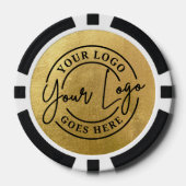 Create Your Own Logo Gold Pokerchips (Vorderseite)