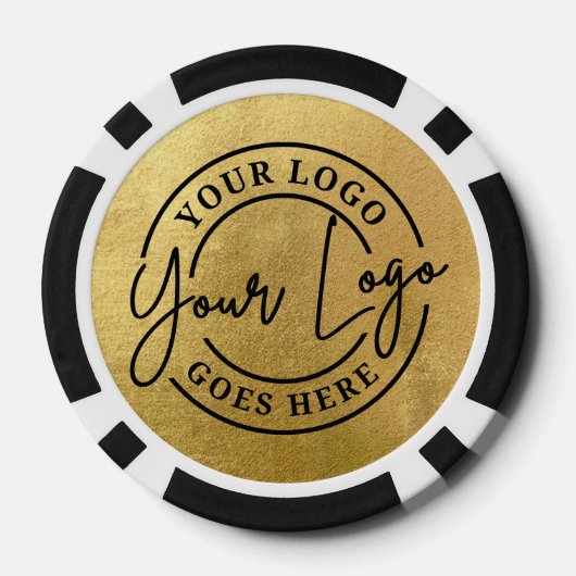 Create Your Own Logo Gold Pokerchips (Rückseite)