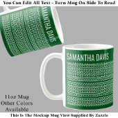Create Your Own Long Hidden Message & Name 151WG Kaffeetasse