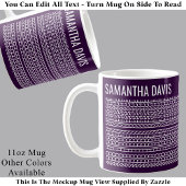 Create Your Own Long Hidden Message & Name 151WP Kaffeetasse