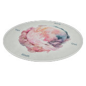 Create Your Own Lunar Love Magic Cloudy Pink Moon Schneidebrett (Ecke)