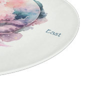 Create Your Own Lunar Love Magic Cloudy Pink Moon Schneidebrett (Ecke)
