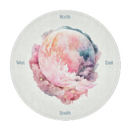 Create Your Own Lunar Love Magic Cloudy Pink Moon Schneidebrett