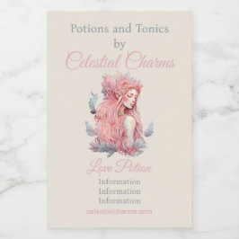 Create Your Own Lunar Love Magic Goddess Weinetikett