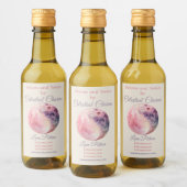 Create Your Own Lunar Love Magic Pink Moon Weinetikett (Flaschen)