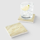 Create Your Own Marble Stone Wine Coasters Steinuntersetzer (Seitenansicht)