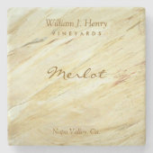 Create Your Own Marble Stone Wine Coasters Steinuntersetzer (Vorderseite)
