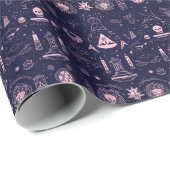 Create Your Own Mauve Pagan Symbols Purple Geschenkpapier (Rolleneckpunkt)