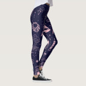 Create Your Own Mauve Pagan Symbols Purple Leggings (Rechts)