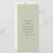 Create Your Own Meadow Elephants Bookmark Card (Rückseite)