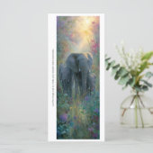 Create Your Own Meadow Elephants Bookmark Card (Stehend Vorderseite)