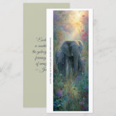 Create Your Own Meadow Elephants Bookmark Card (Vorne/Hinten)