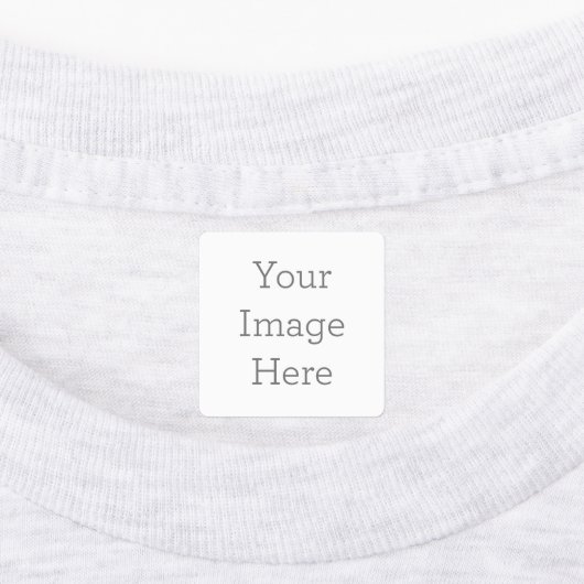 Mittel Quadrat Zum Aufbügeln Etikett (Befestigt)