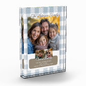 Create your own Message Dusty Blue Family Fotoblock (Links)