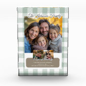 Create your own Message Sage Green Family Fotoblock (Vorderseite)