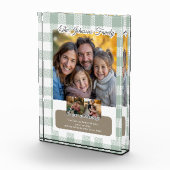 Create your own Message Sage Green Family Fotoblock (Rechts)