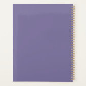 Create Your Own Midnight Floral Crescent Moon Planer (Rückseite)