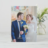 Create Your Own minimalist Dankeskarte (Stehend Vorderseite)