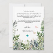 Create Your Own minimalist Dankeskarte (Rückseite)